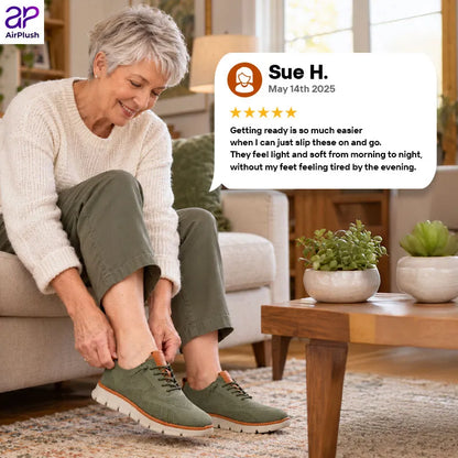 AirPlush - #1 Orthopedic Slip-On Oxfords for Seniors with Foot Pains