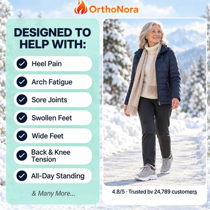 OrthoNora - Cozy Hands-Free Slip-On Orthopedic Fleece-Lined Winter Shoes