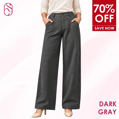 CheriShape - Lightweight Straight-Leg Comfort Pants for Seniors