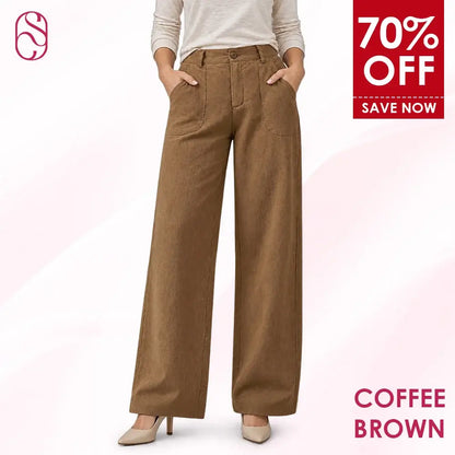 CheriShape - Lightweight Straight-Leg Comfort Pants for Seniors