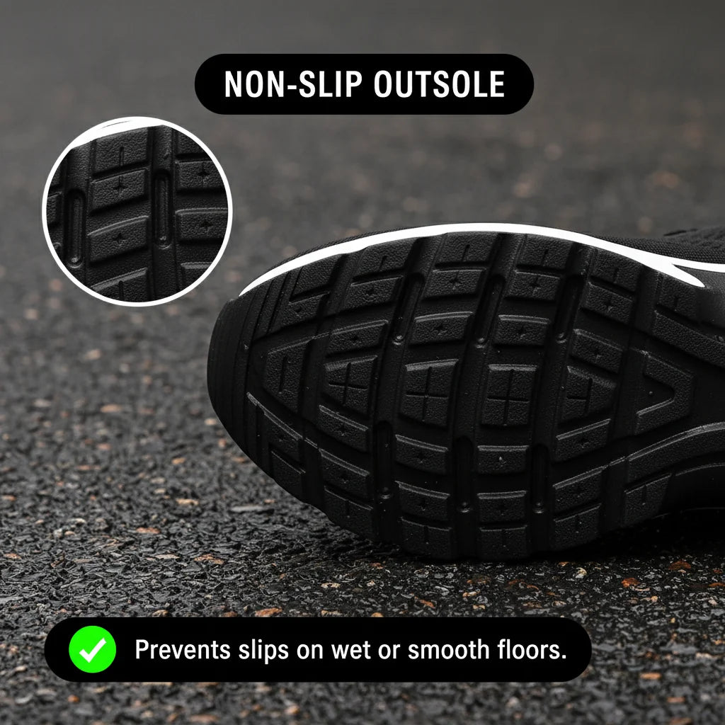 Talqimo™ Pro — 12-Hour Shift Shoes for All-Day Foot, Knee & Back Pain Relief