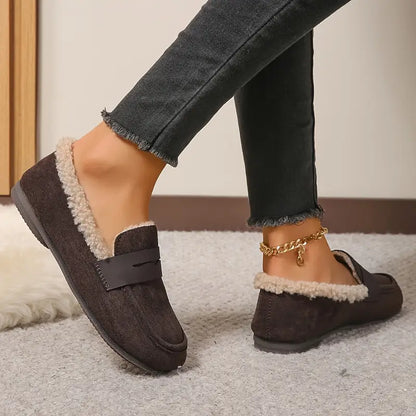 💥Hot Special Discount 60% OFF💥 Women’s Comfort Slip-On Loafers – Premium Leather, Soft Sole & Warm Cozy Feel