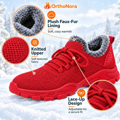OrthoNora - Cozy Hands-Free Slip-On Orthopedic Fleece-Lined Winter Shoes