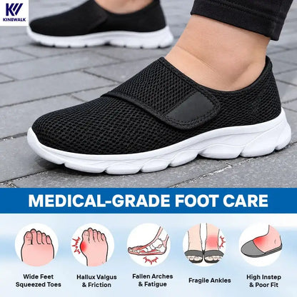 KineWalk - Comfort Orthopedic Shoes for Seniors, Edema & Diabetes