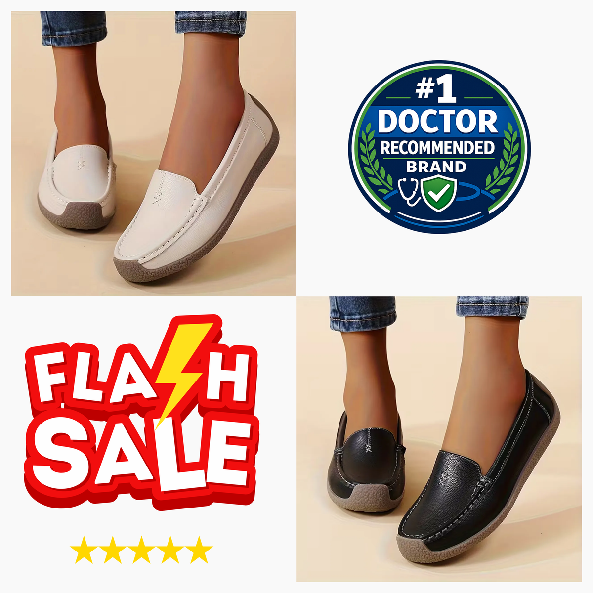 Women’s Comfort Loafers – Supportive Footbed & All-Day Comfort