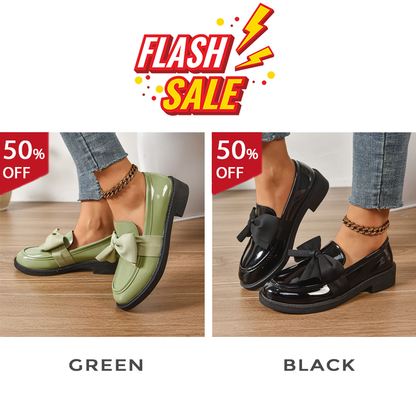 Women's anti-slip round toe slip-on loafers
