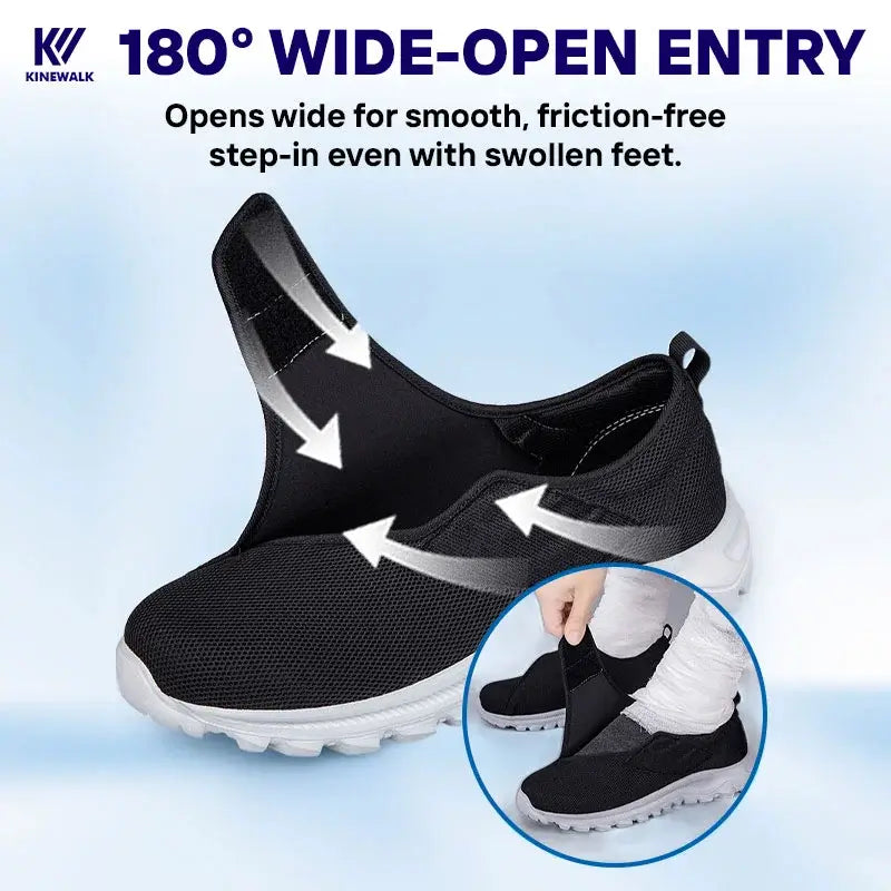 KineWalk - Comfort Orthopedic Shoes for Seniors, Edema & Diabetes