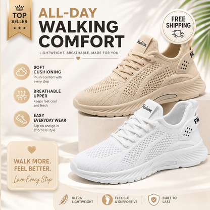 Women’s Orthopedic Support Sneakers – Walk Comfortably All Day