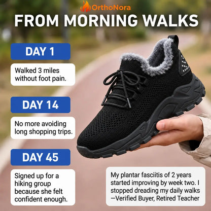 OrthoNora - Cozy Hands-Free Slip-On Orthopedic Fleece-Lined Winter Shoes