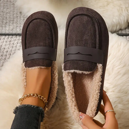 💥Hot Special Discount 60% OFF💥 Women’s Comfort Slip-On Loafers – Premium Leather, Soft Sole & Warm Cozy Feel
