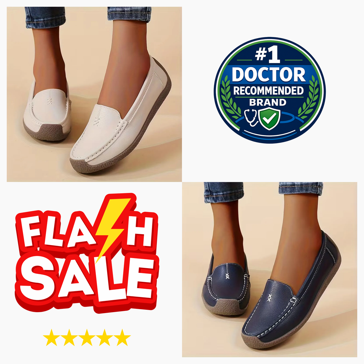 Women’s Comfort Loafers – Supportive Footbed & All-Day Comfort