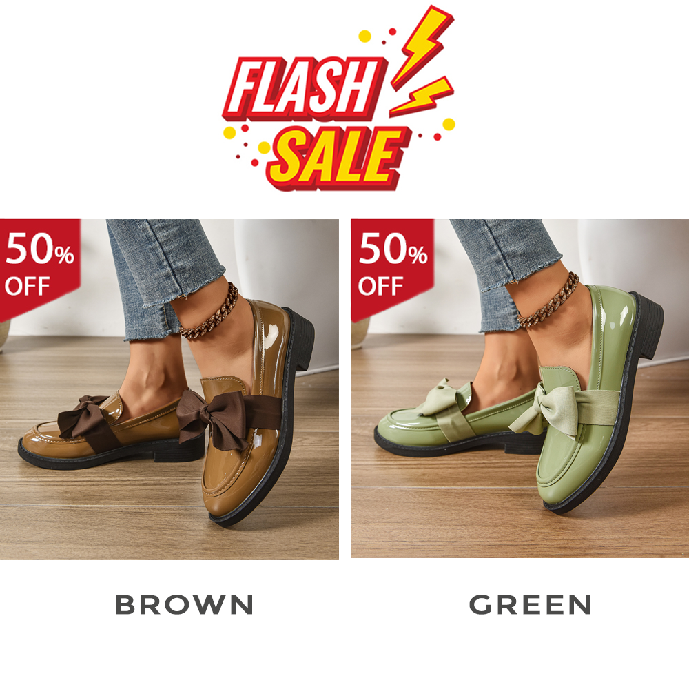 Women's anti-slip round toe slip-on loafers