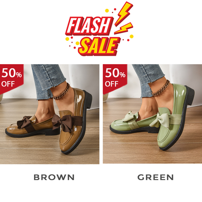 Women's anti-slip round toe slip-on loafers