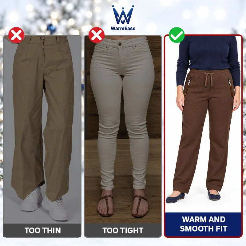 WarmEase - Fleece-Lined Casual Active Pants