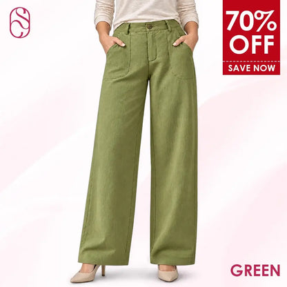 CheriShape - Lightweight Straight-Leg Comfort Pants for Seniors