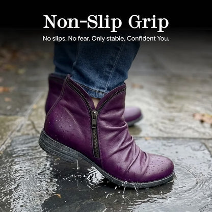 LAST DAY 50% OFF-Women'S Vintage Velcro Flat Ankle Boots