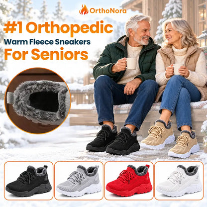 OrthoNora - Cozy Hands-Free Slip-On Orthopedic Fleece-Lined Winter Shoes