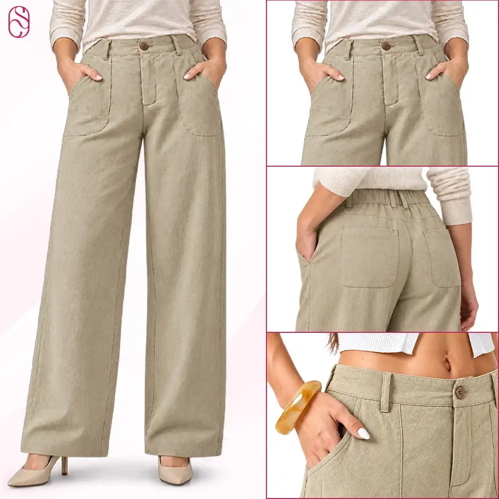 CheriShape - Lightweight Straight-Leg Comfort Pants for Seniors