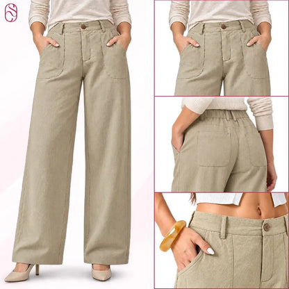 CheriShape - Lightweight Straight-Leg Comfort Pants for Seniors
