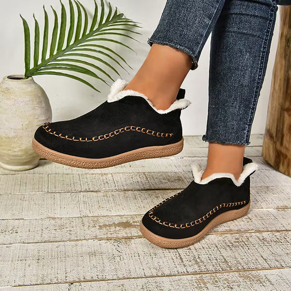 LAST DAY 55% OFF Women's Cozy Fleece-Lined Ankle Boots