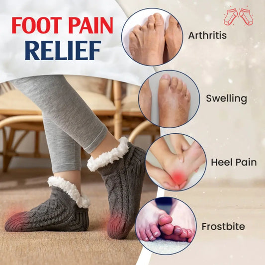 CozySox - Fleece-Lined Non-Slip Thermal Slippers Socks