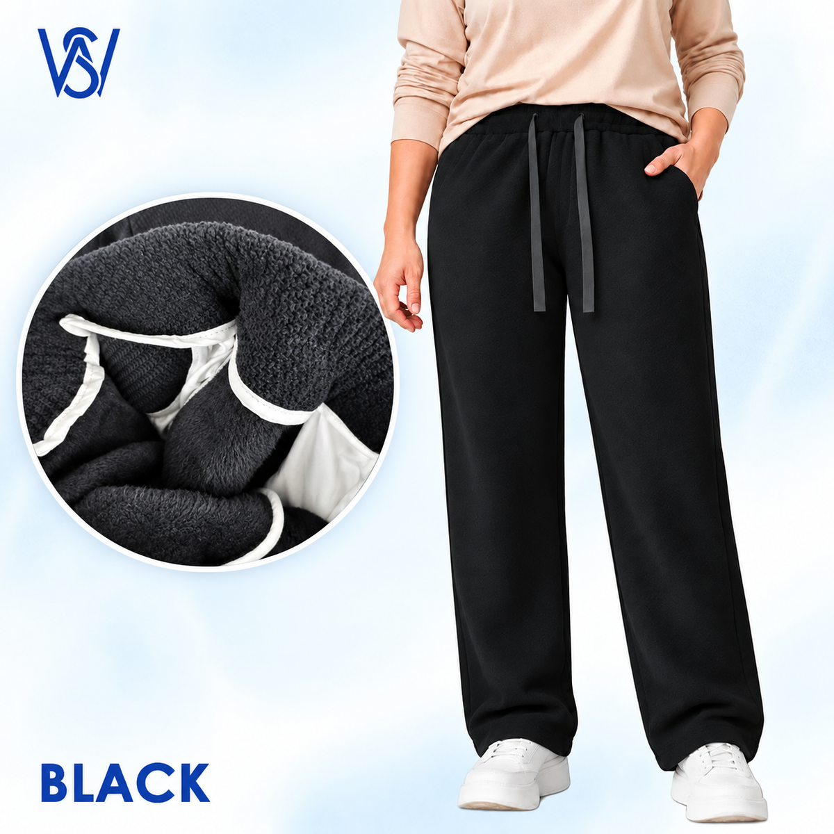 SoftyWarm - Women Cozy Fleece-Lined Relaxed Pants