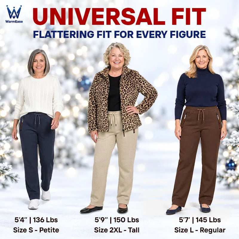 WarmEase - Fleece-Lined Casual Active Pants