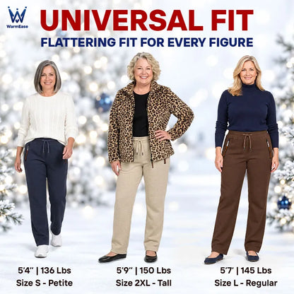WarmEase - Fleece-Lined Casual Active Pants