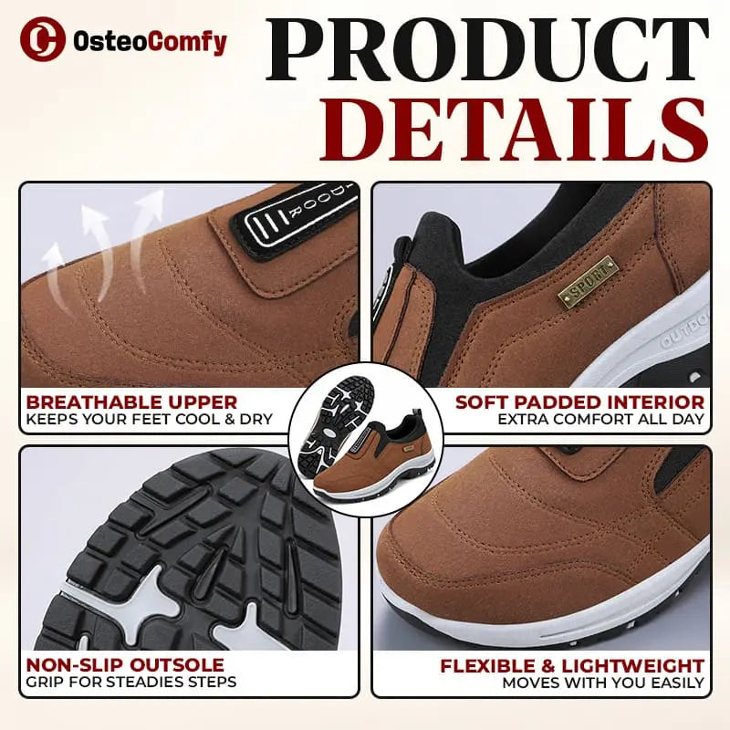 OsteoComfy - Unisex Orthopedic Slip-On Walking Shoes for Better Posture & All-Day Comfort