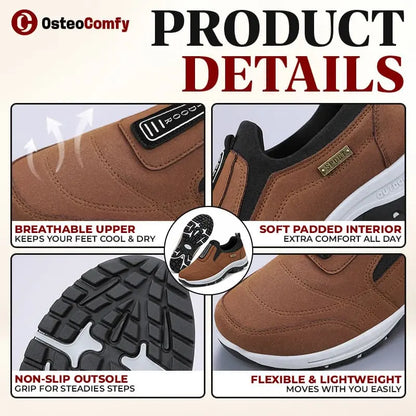 OsteoComfy - Unisex Orthopedic Slip-On Walking Shoes for Better Posture & All-Day Comfort