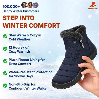 ArcticBoot - Thermal Waterproof Fleece-Lined Zip-Up Boots