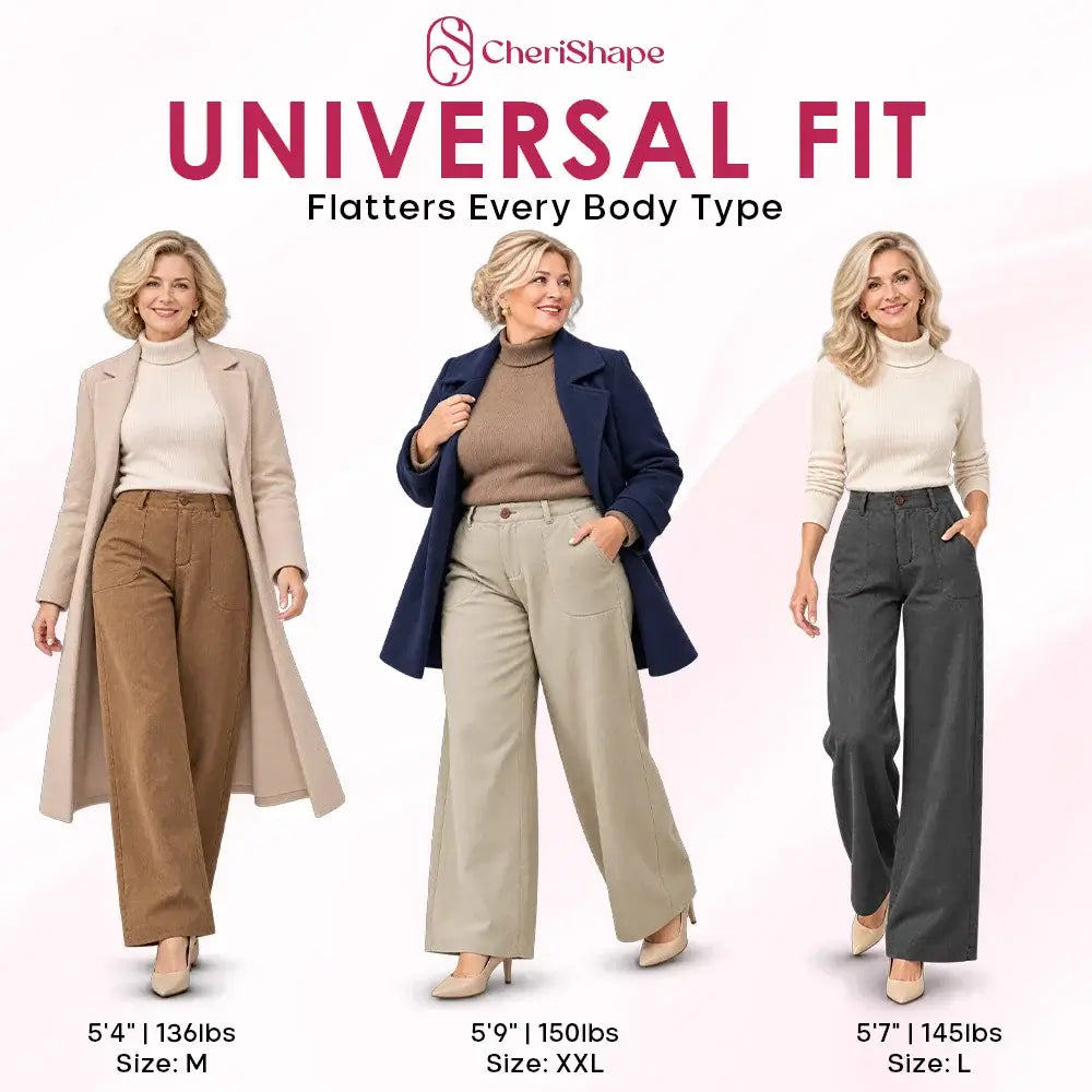 CheriShape - Lightweight Straight-Leg Comfort Pants for Seniors