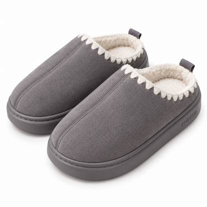 Non-Slip Lace-Up Winter Slippers
