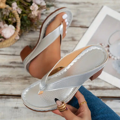 🔥Best Seller-Last Day Sale 60% OFF🔥Women'S Solid Color Summer Chunky Heel Sandals ( Free Shipping )