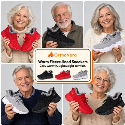 OrthoNora - Cozy Hands-Free Slip-On Orthopedic Fleece-Lined Winter Shoes