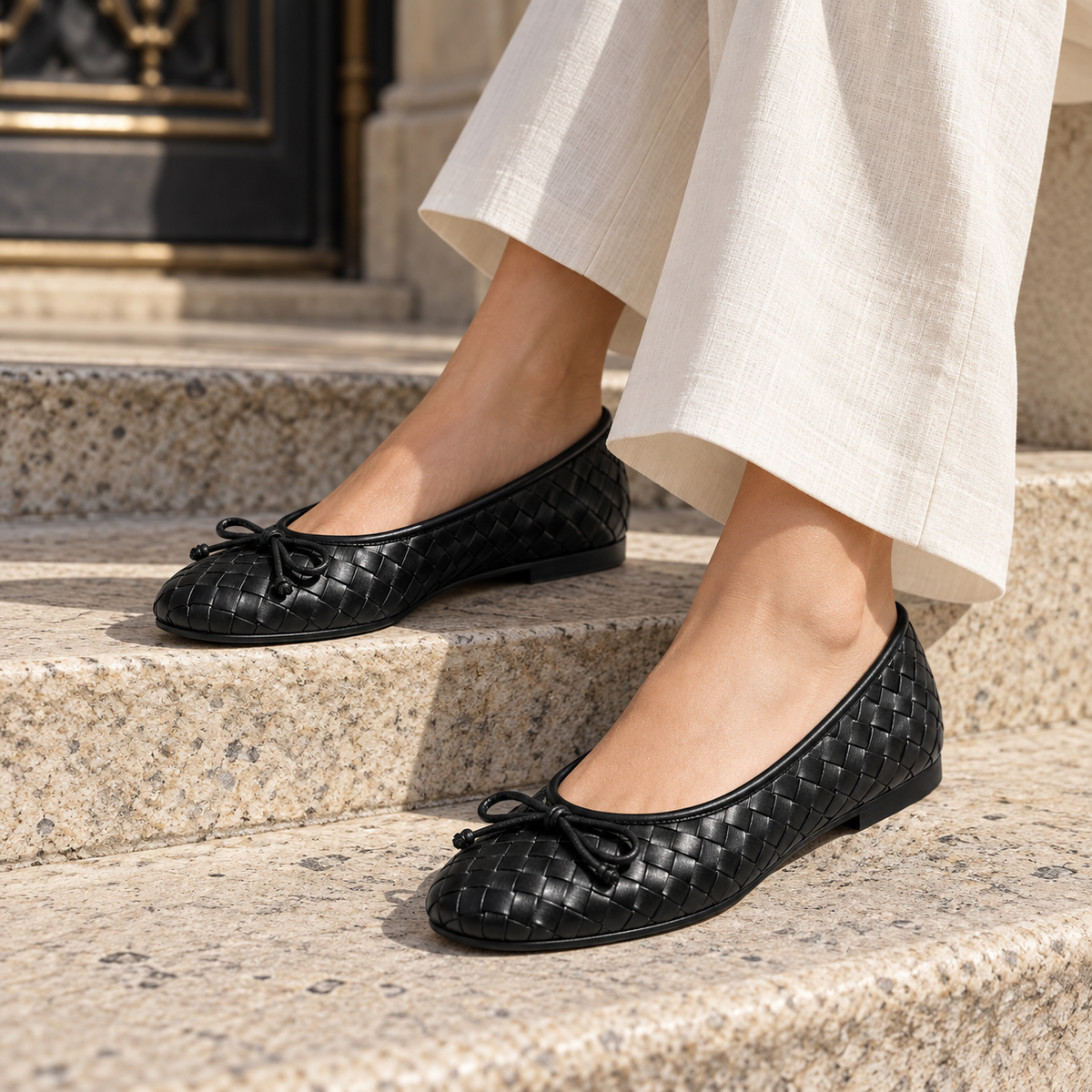 Women Bow Flats