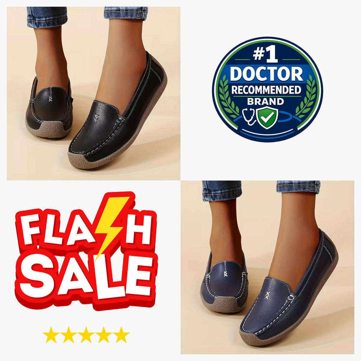 Women’s Comfort Loafers – Supportive Footbed & All-Day Comfort