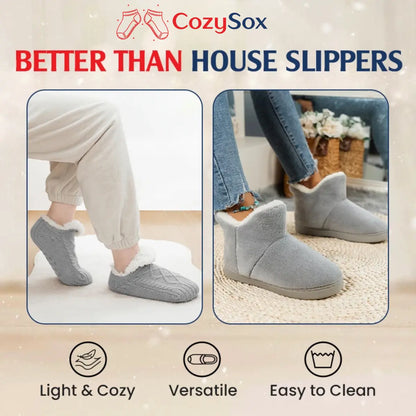 CozySox - Fleece-Lined Non-Slip Thermal Slippers Socks