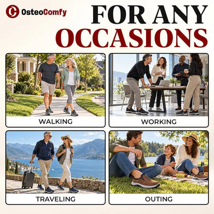 OsteoComfy - Unisex Orthopedic Slip-On Walking Shoes for Better Posture & All-Day Comfort