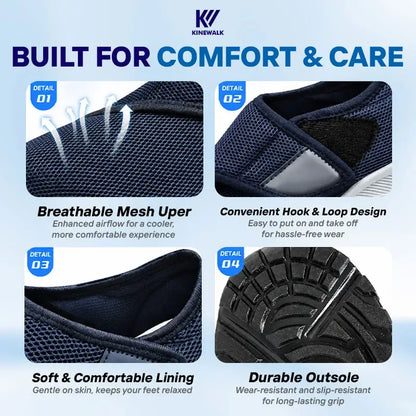 KineWalk - Comfort Orthopedic Shoes for Seniors, Edema & Diabetes