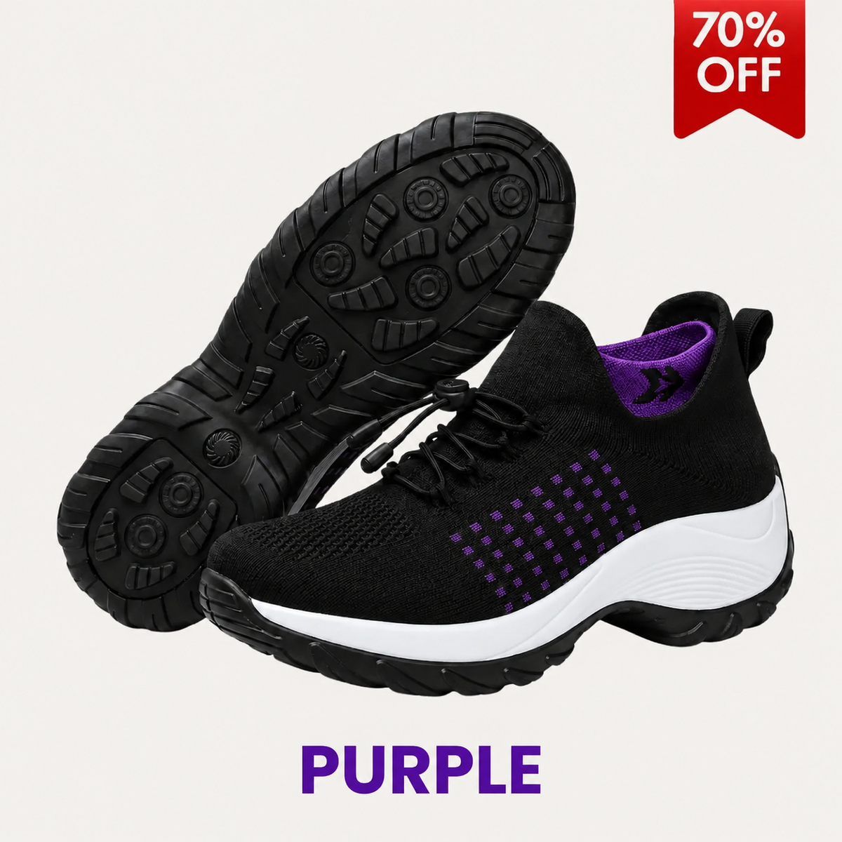 KAVEROX - Stretch Cushion Comfort & Relief All Day Walking Shoes