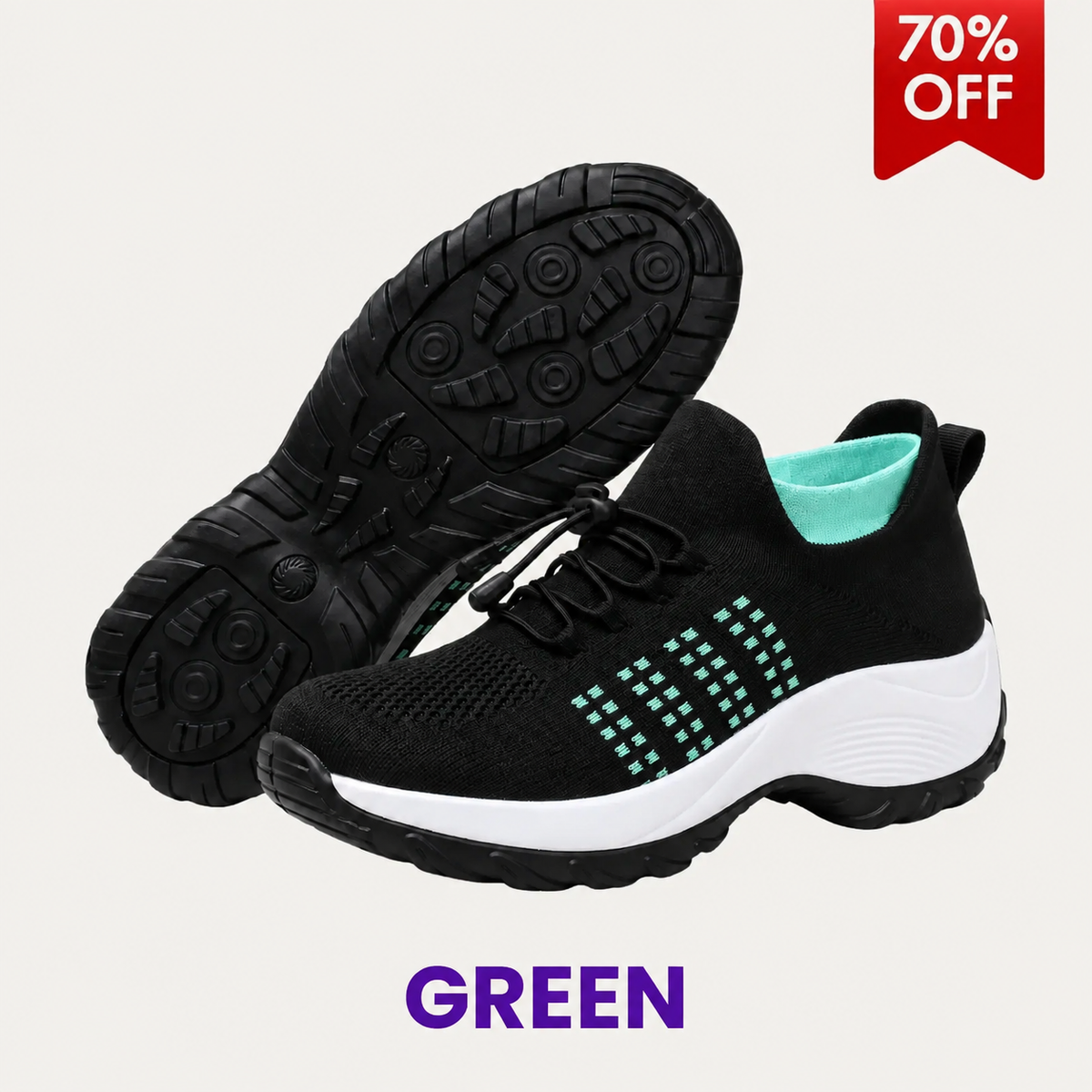 KAVEROX - Stretch Cushion Comfort & Relief All Day Walking Shoes