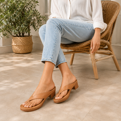 🔥Best Seller-Last Day Sale 60% OFF🔥Women'S Solid Color Summer Chunky Heel Sandals ( Free Shipping )
