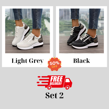 🔥Best Seller-Last Day Sale 60% OFF🔥Plus Size Women's Versatile Low Top Fashion Sneakers