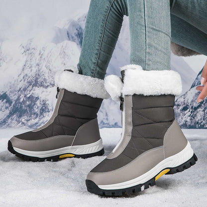Aspen Front-Zip Quilted Boots