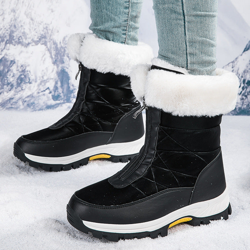 Aspen Front-Zip Quilted Boots