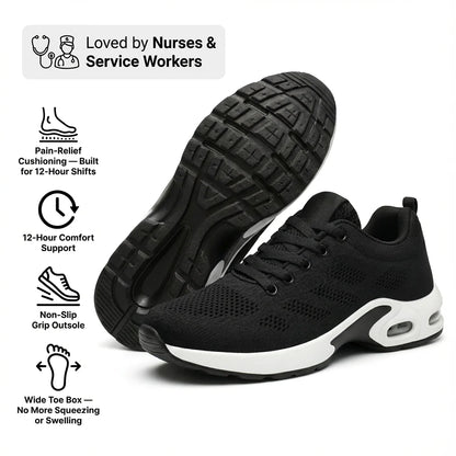 Talqimo™ Pro — 12-Hour Shift Shoes for All-Day Foot, Knee & Back Pain Relief