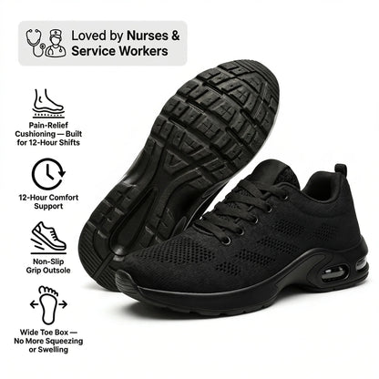 Talqimo™ Pro — 12-Hour Shift Shoes for All-Day Foot, Knee & Back Pain Relief