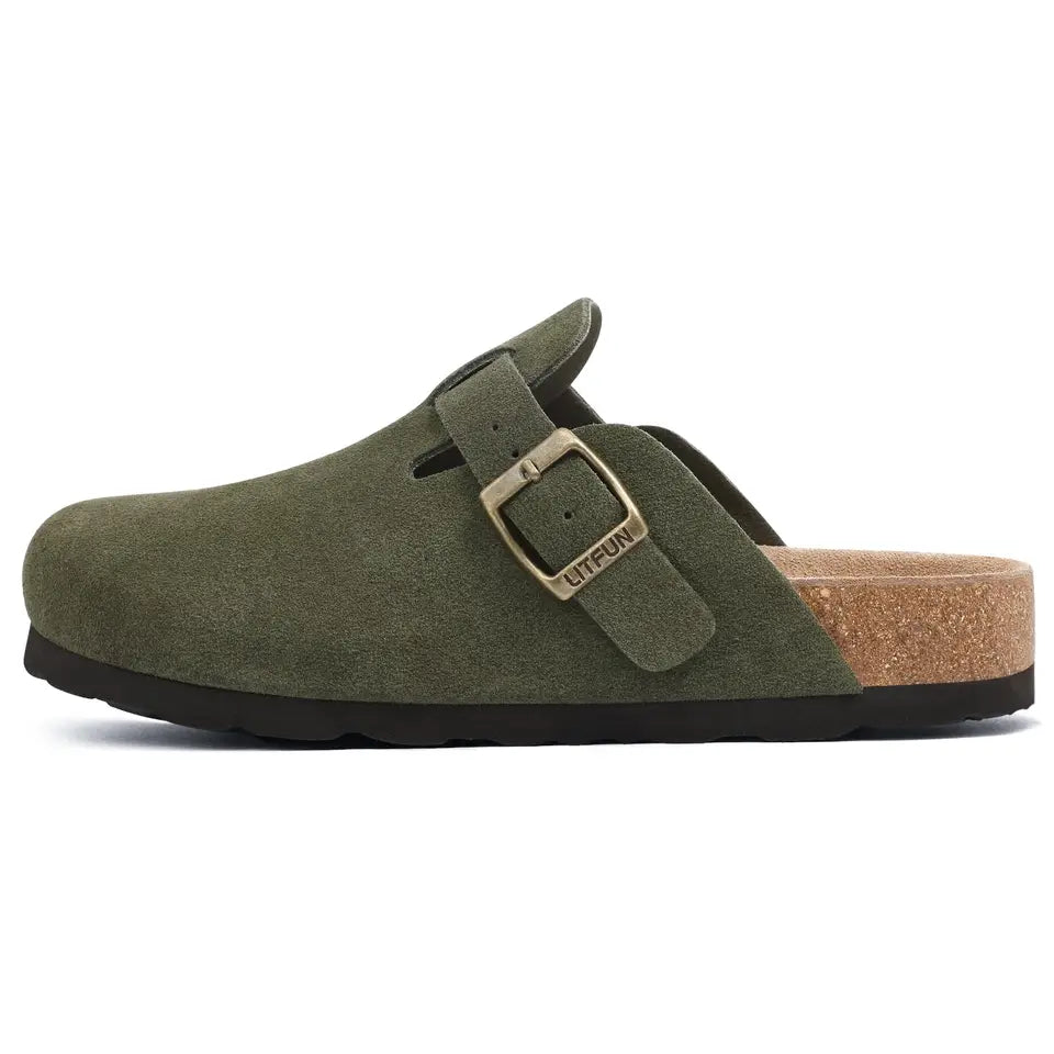 🔥 50% OFF – Unisex Genuine Suede Arch Support Clogs