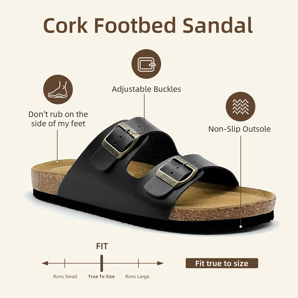 🔥 50% OFF – Unisex Cork Arch Support Comfort Sandals